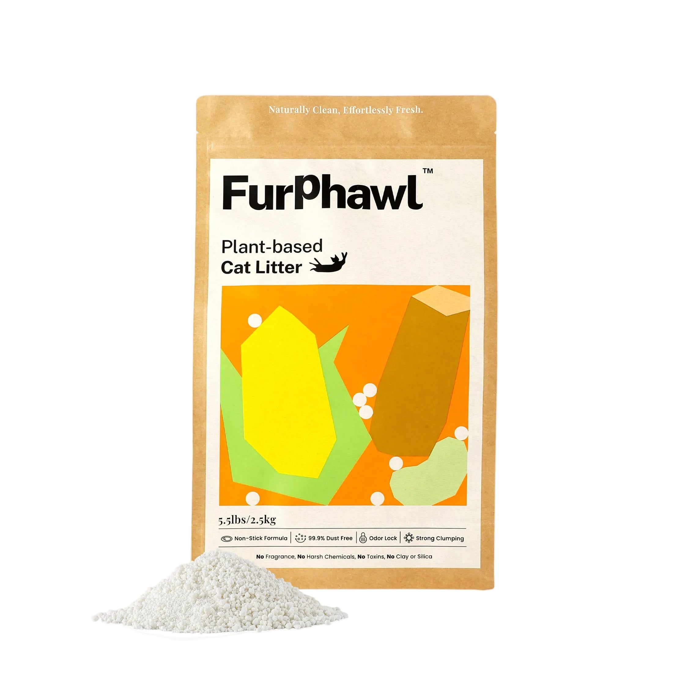 FurPhawl plant-based cat litter