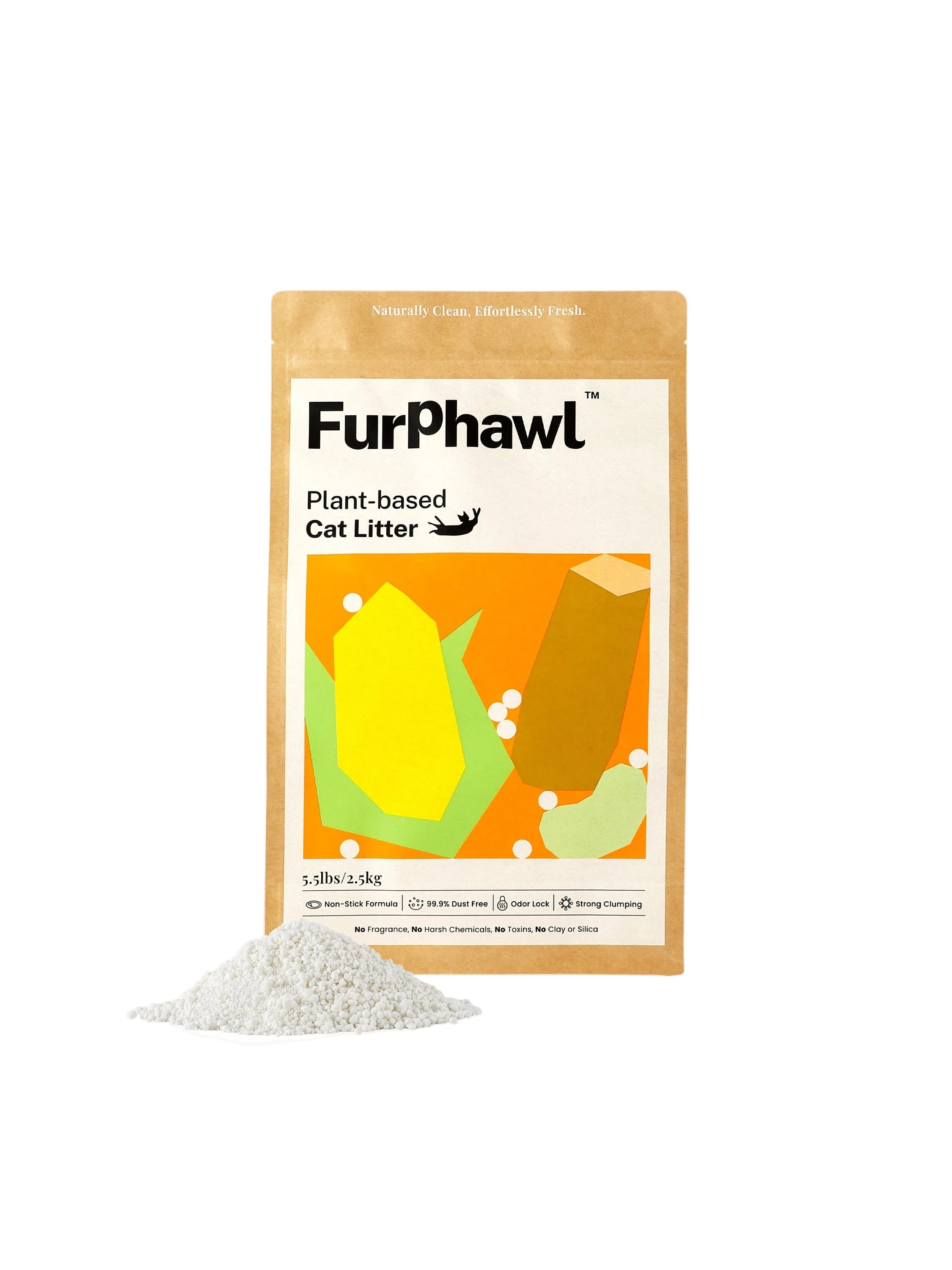 FurPhawl plant-based cat litter